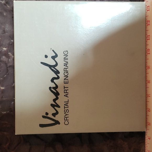 2 Vinardi Crystal Art Engraving Plates (2) - Picture 2 of 5